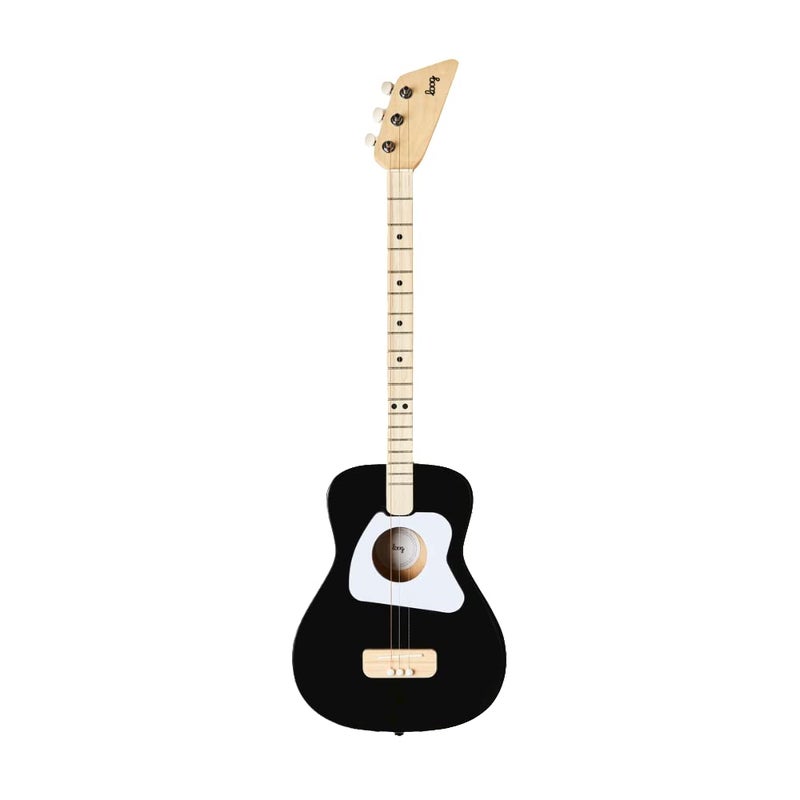 Loog Pro Acoustic kids Guitar 3-strings Ages 6+ Learning App and Lessons Included Black - Image 2